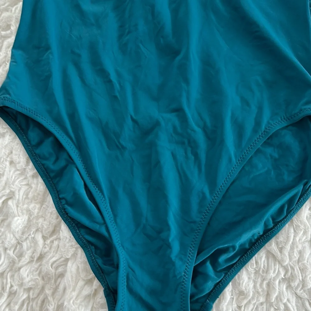 DKNY Teal One-Piece Swimsuit - Picture 3 of 12